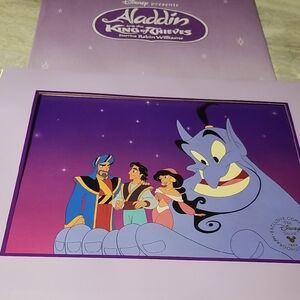 Disney Store Aladdin and the King of Thieves Lithograph